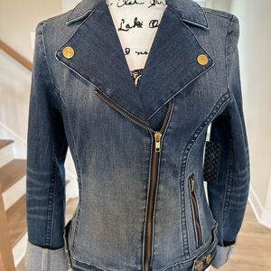 🔥- NWT-PRICE DROPPED--MISS ME DENIM JACKET. SIZE 6 . LABEL SAYS LARGE.